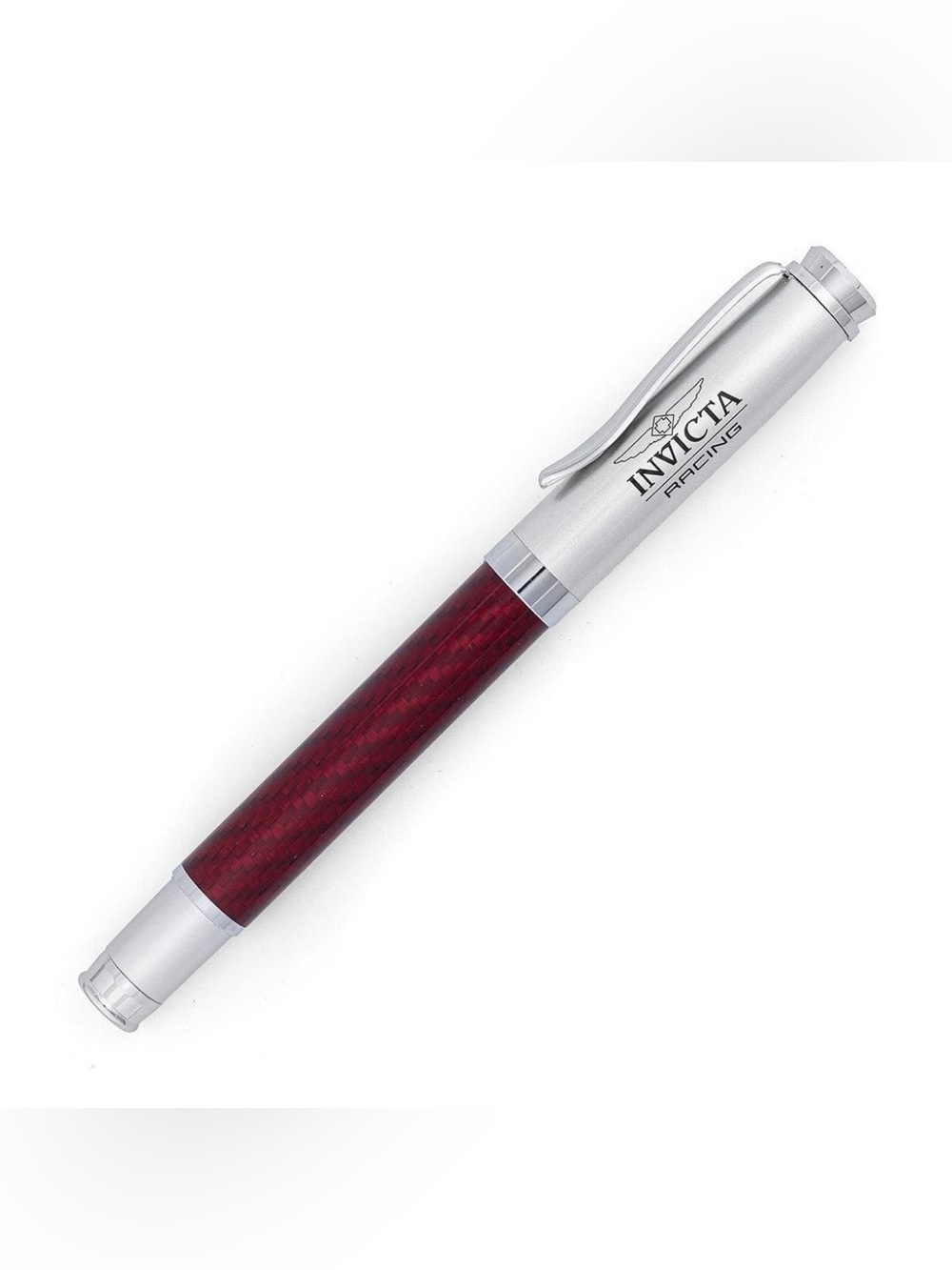 Invicta Pen With Box, Red Pen/ Blue ink (IPM442-RED) Great Gift!